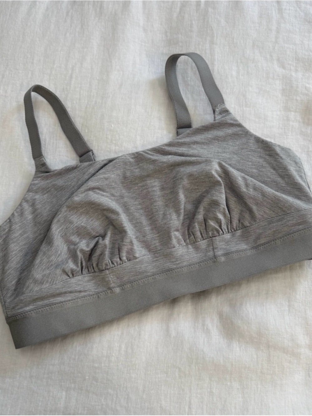 Elomi Downtime Grey Wireless Bralette with Adjustable Straps